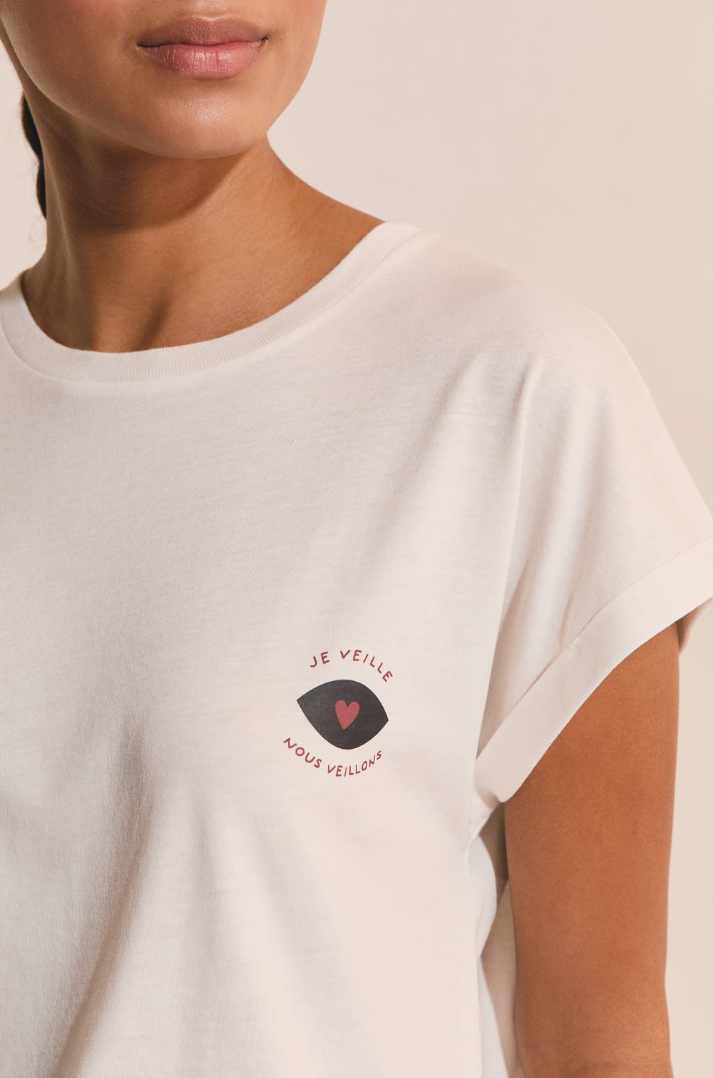 T-shirt manches courtes avec coton;${refinementColor}