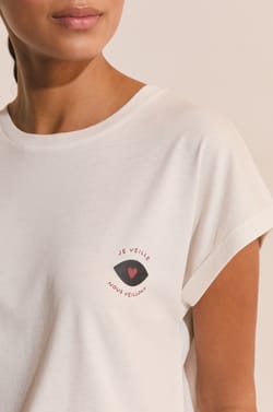 T-shirt manches courtes avec coton;${refinementColor}