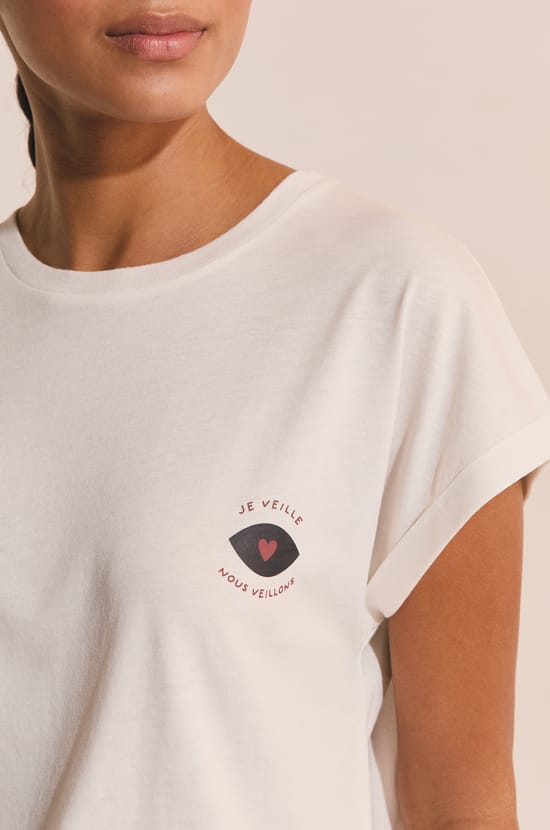 T-shirt manches courtes avec coton;${refinementColor}