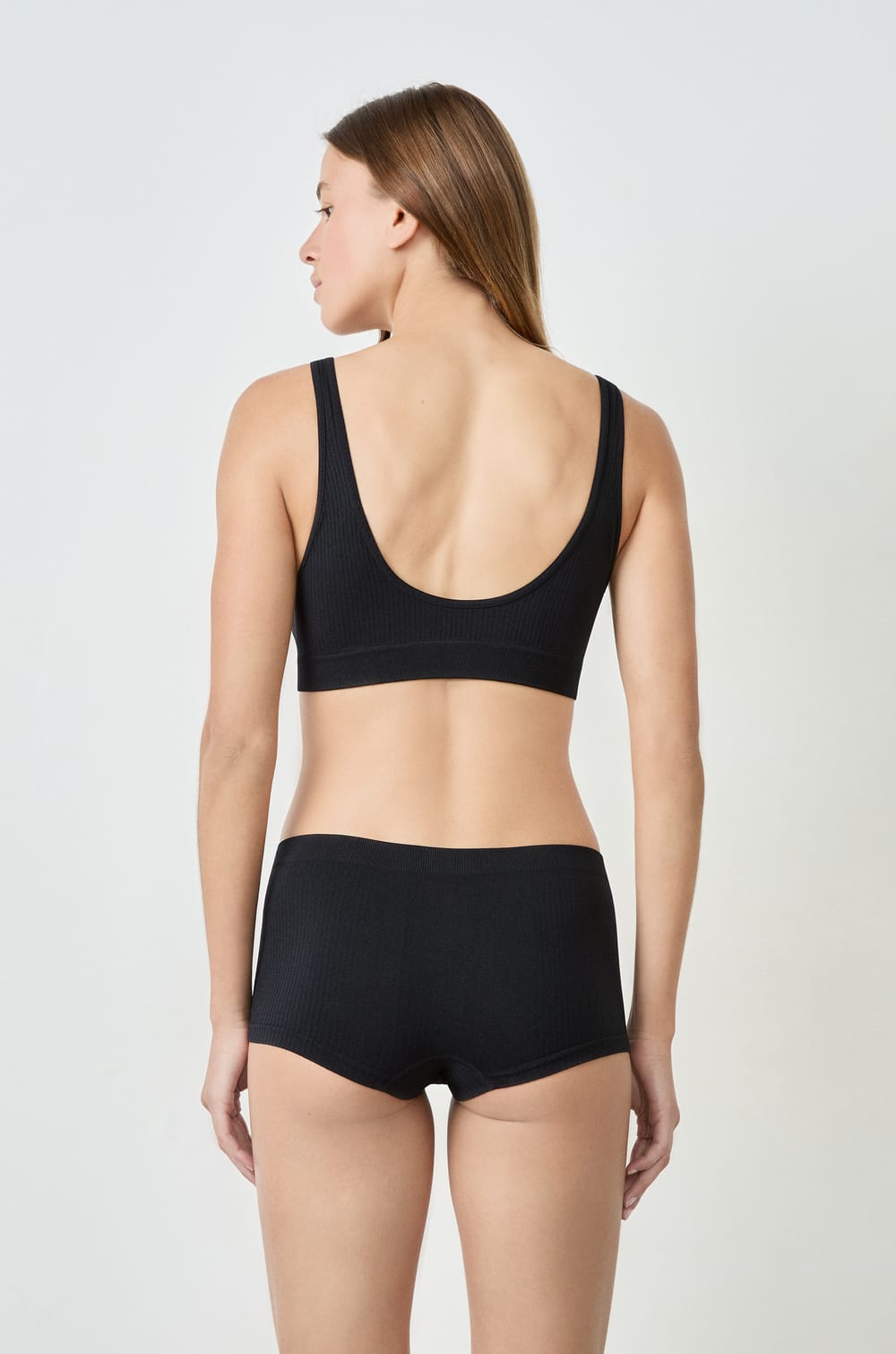 Ribbed Boyshort;${refinementColor}