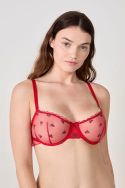 Soutien-gorge N.9 - Balconnet avec broderie fraise;${refinementColor}