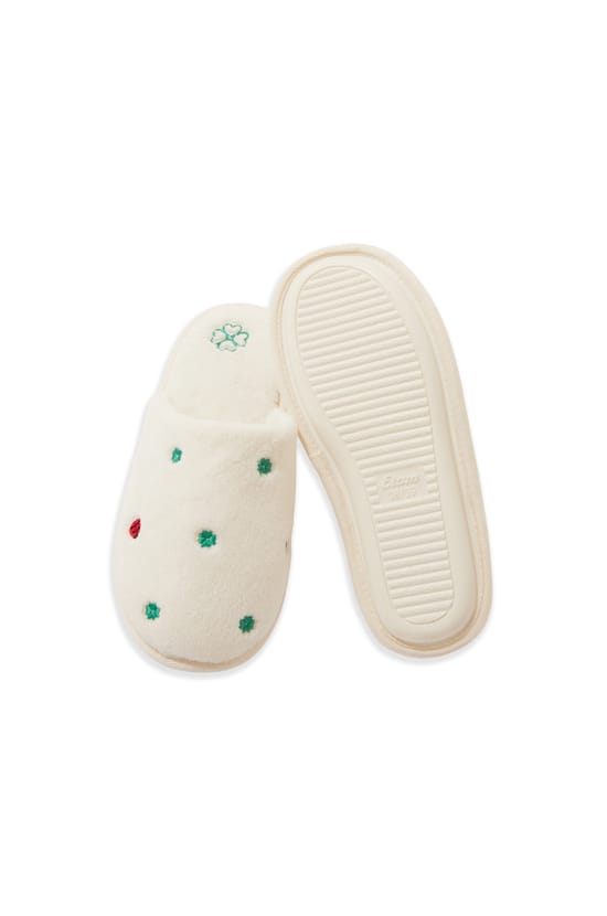 Chaussons mules &agrave; pois;${refinementColor}