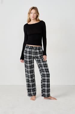 Pantalon de pyjama à carreaux;${refinementColor}