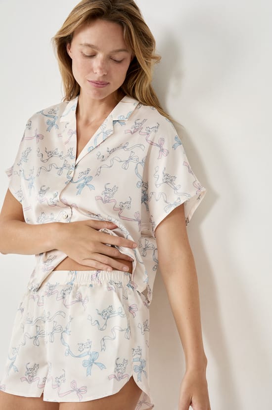 2-Piece Satin Pyjamas;${refinementColor}