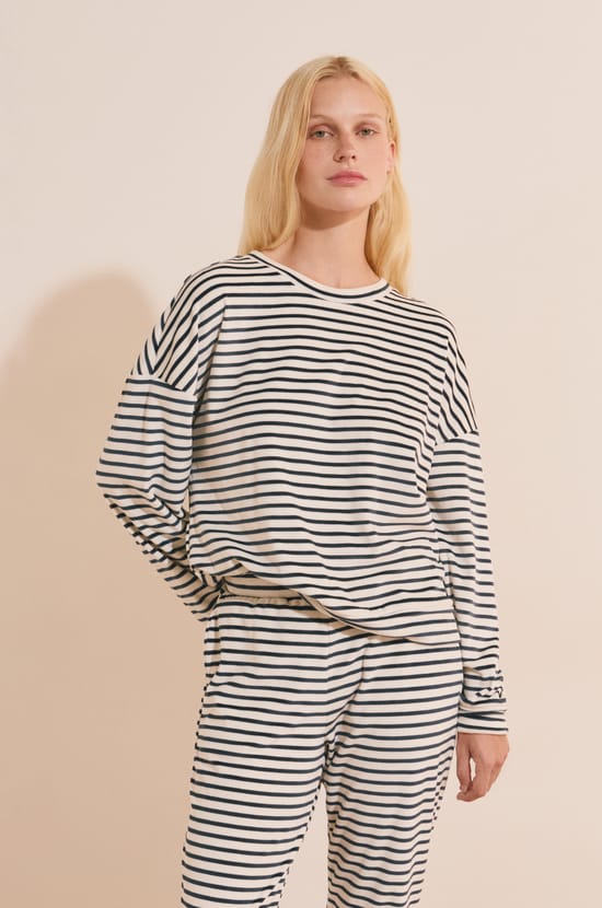 Ensemble de pyjama 2 pi&egrave;ces &agrave; rayures;${refinementColor}