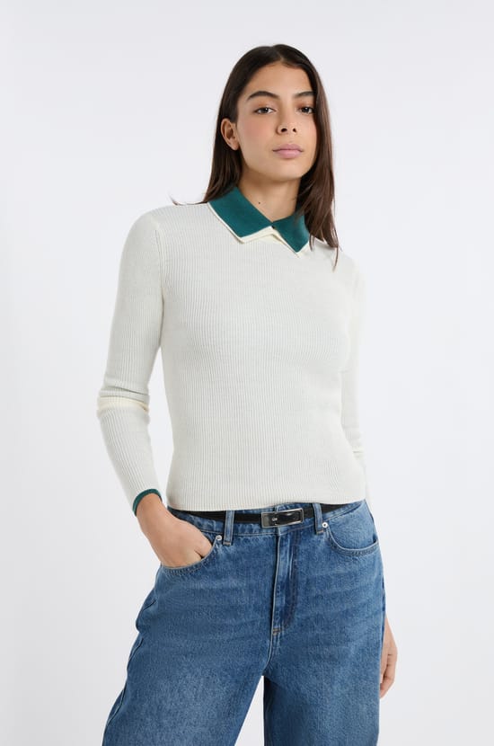 Polo manches longues;${refinementColor}