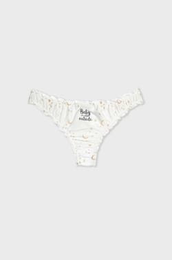Printed Satin Bloomer Tanga;${refinementColor}