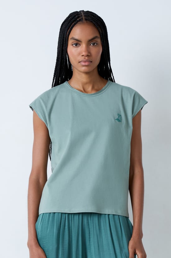 T-shirt z krótkim rękawem z bawełny Far-West Club;${refinementColor}