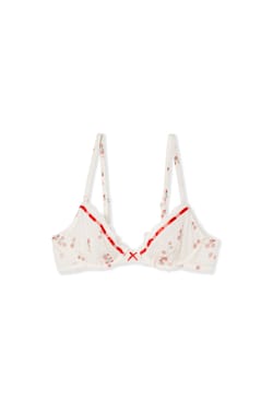 Soutien-gorge en tulle &agrave; motifs;${refinementColor}