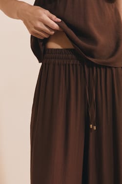 Pantalon de pyjama avec cordon;${refinementColor}