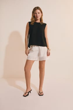 Top sans manches avec lin;${refinementColor}
