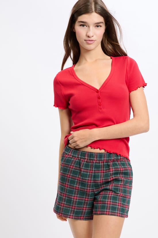 Ensemble de pyjama 2 pièces en coton - SPE US & MX;${refinementColor}