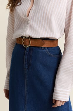 Ceinture en cuir;${refinementColor}