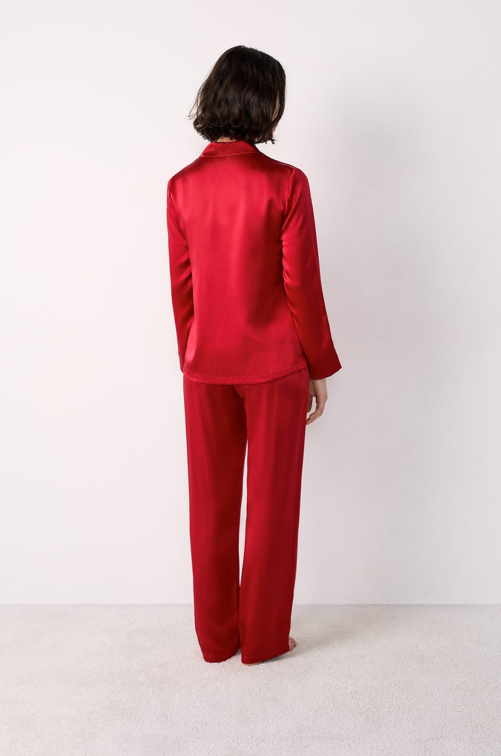 Silk Pyjama Shirt;${refinementColor}
