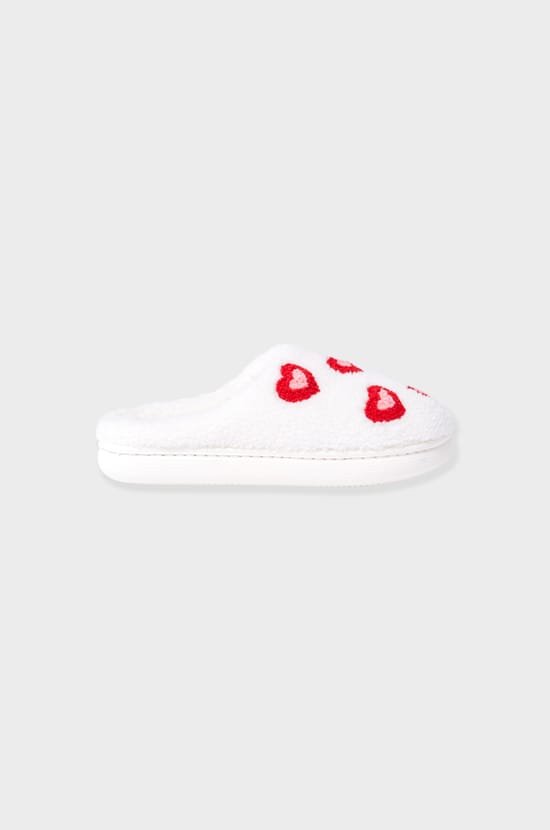 Chaussons à motifs en fausse fourrure;${refinementColor}