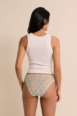 Culotte bloomer en tulle imprim&eacute;e;${refinementColor}