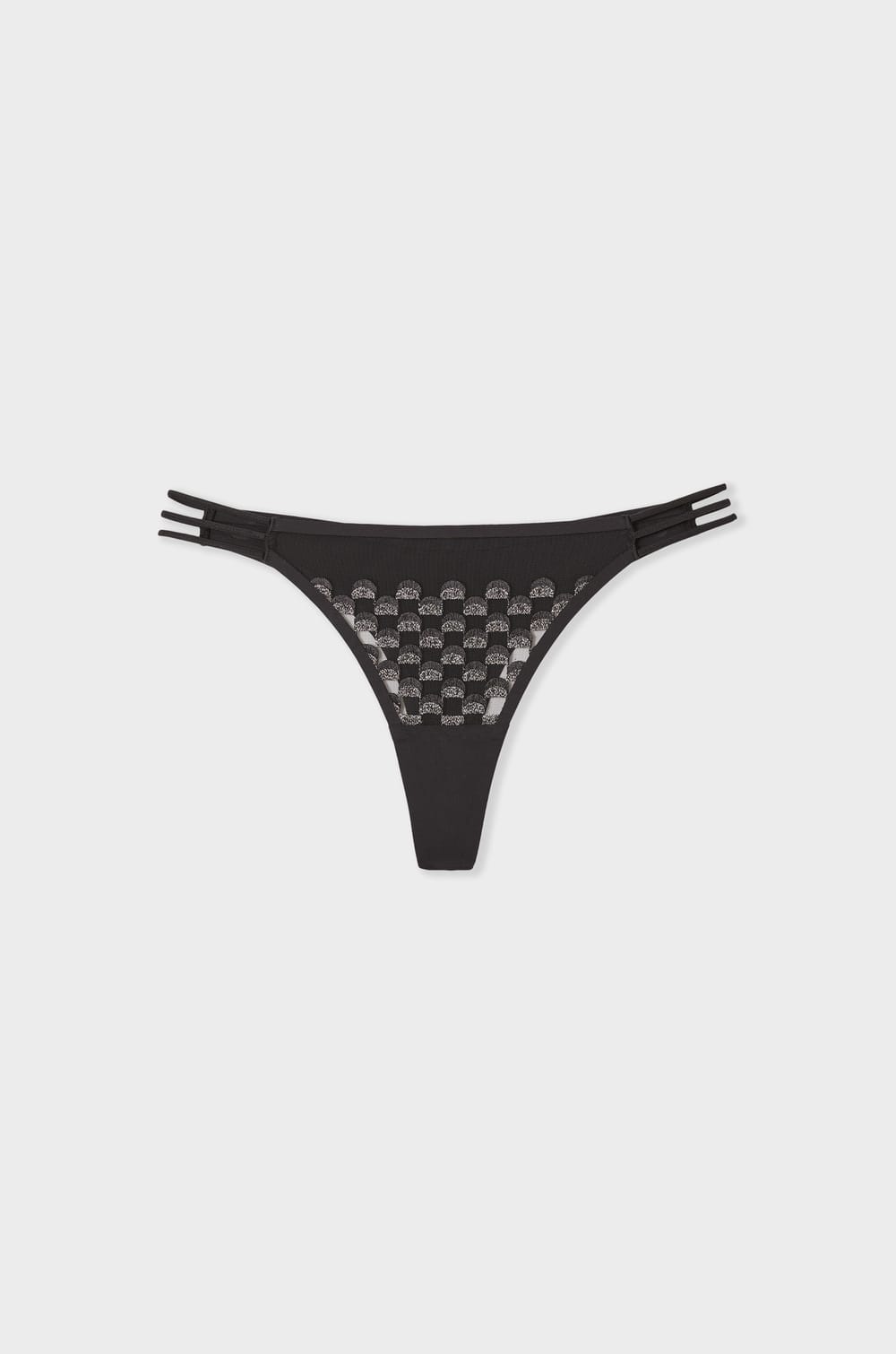Tanga avec broderie;${refinementColor}