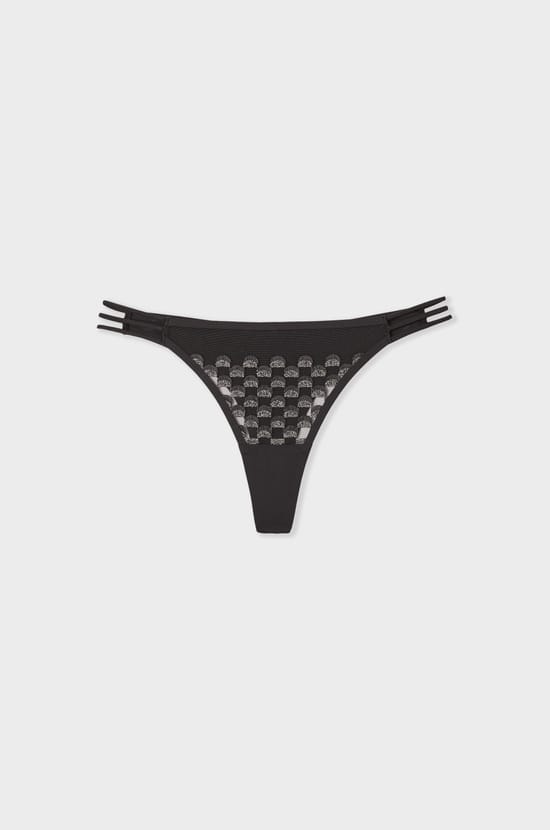 Tanga avec broderie;${refinementColor}