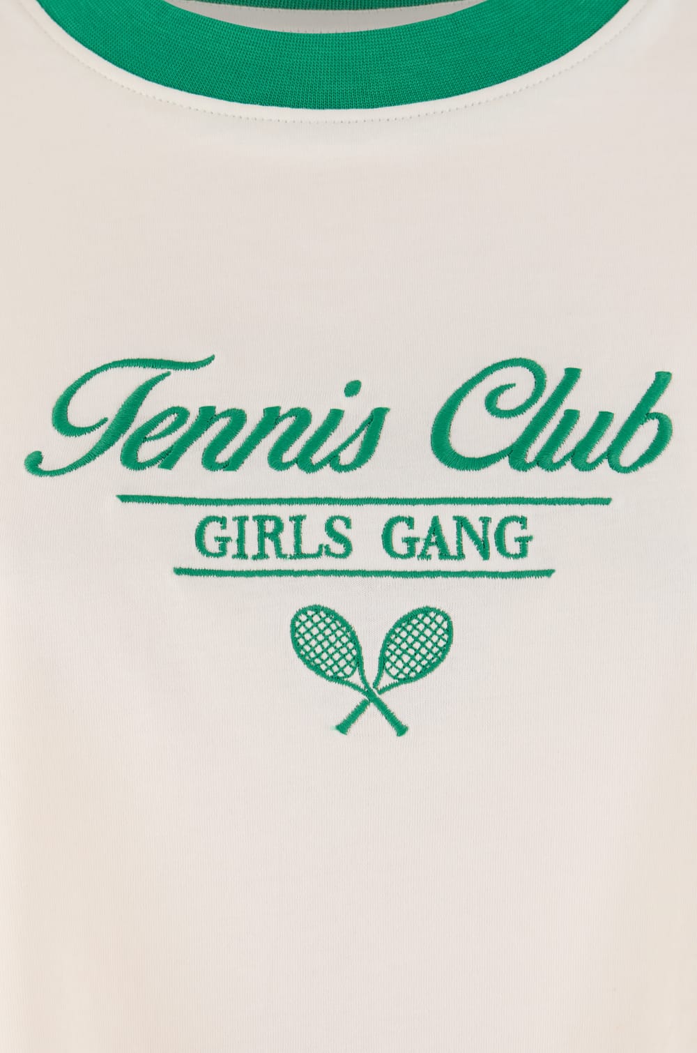 T-shirt en coton avec &eacute;criture "tennis club";${refinementColor}