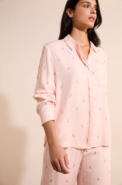 Chemise de pyjama &agrave; motifs;${refinementColor}