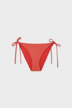 Bikini brésilien à nouer bas de maillot pailleté;${refinementColor}