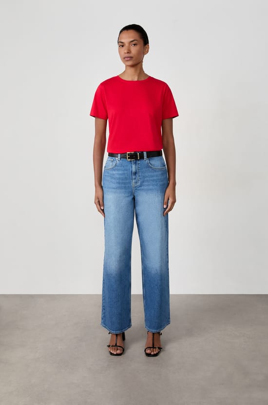 Short-sleeved cotton T-shirt;${refinementColor}