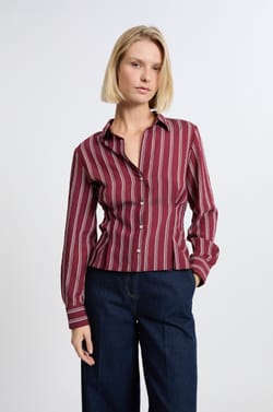 Chemise &agrave; rayures;${refinementColor}