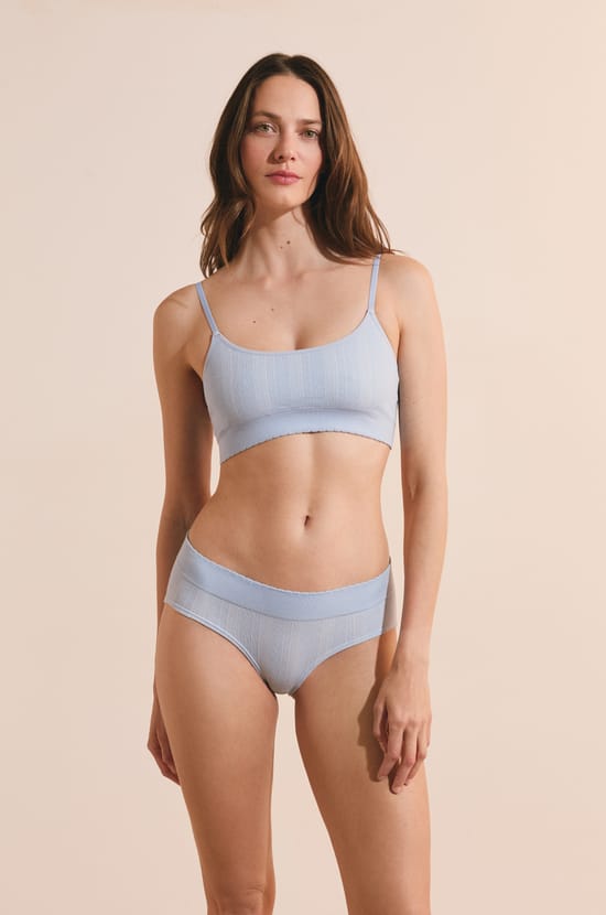 Bralette Bra in Pointelle;${refinementColor}