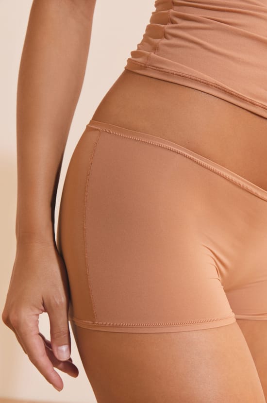 Boyshort in Microfiber;${refinementColor}