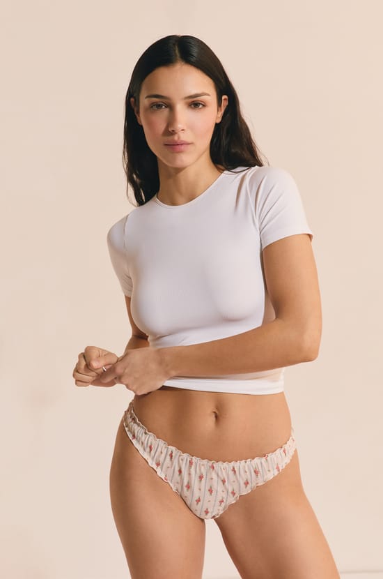 Cotton Thong with Patterns;${refinementColor}