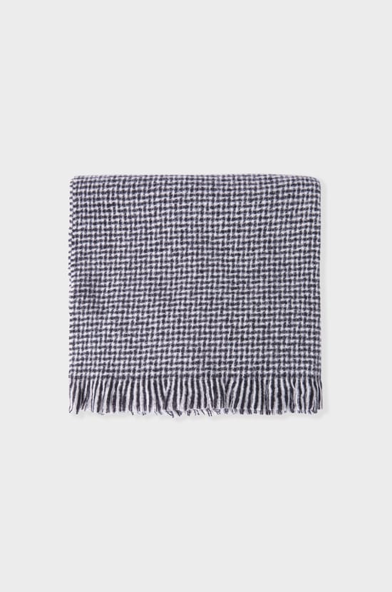 Écharpe à motif pied-de-poule;${refinementColor}