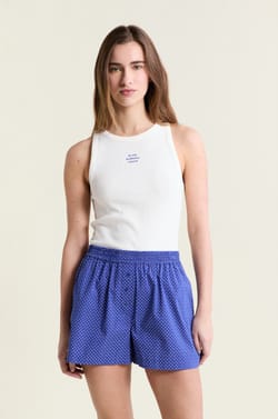 Pantal&oacute;n corto de pijama estampado con algod&oacute;n;${refinementColor}