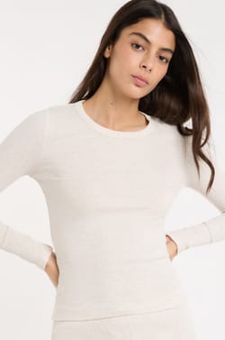 T-shirt de pyjama col rond avec coton;${refinementColor}