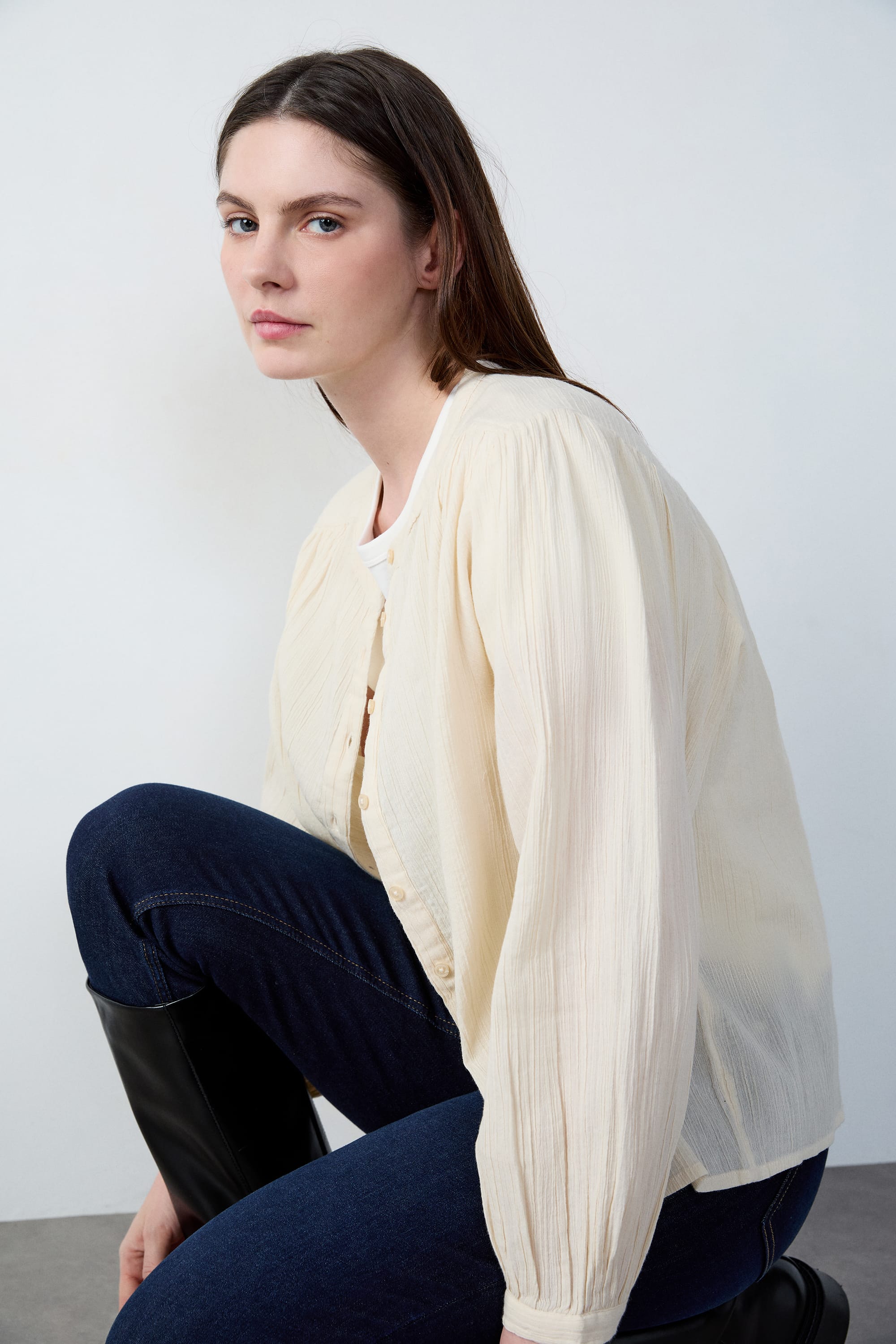 Chemise fluide boutonnée
