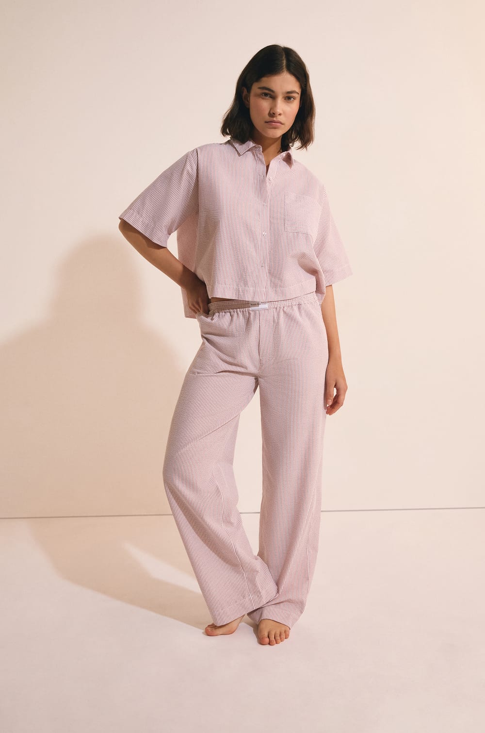 Camisa de pijama de algod&oacute;n;${refinementColor}