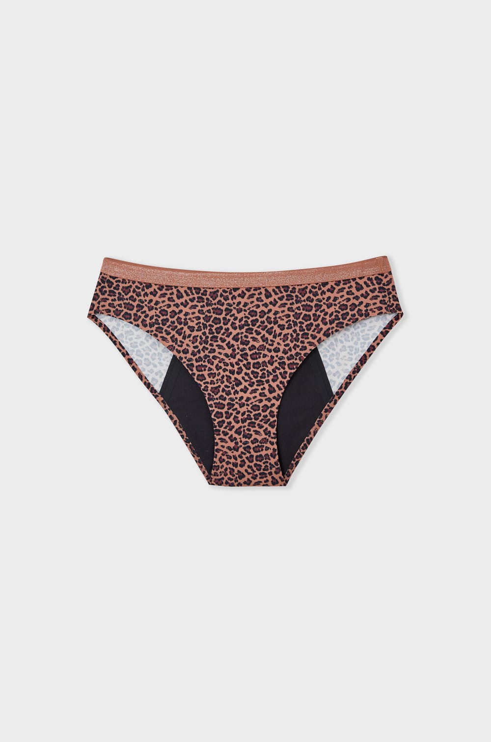 Majtki menstruacyjne z motywem lamparta - Obfite krwawienie;${refinementColor}