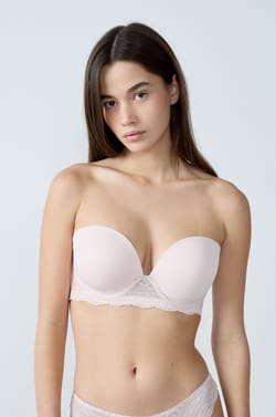 Bandeau s tenkými košíčky a odnímatelnými ramínky - košíček D;${refinementColor}