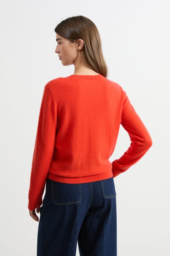 Pull col rond en cachemire;${refinementColor}
