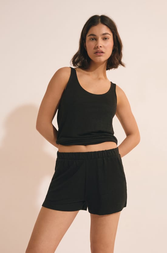 Short aus 100% Leinen;${refinementColor}