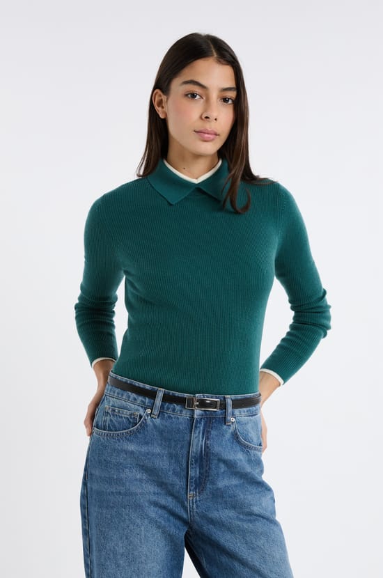 Polo manches longues;${refinementColor}