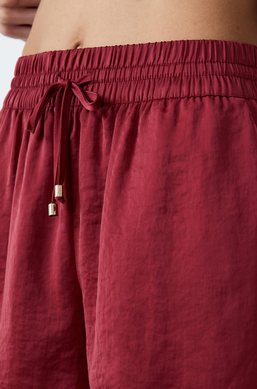 Short de pyjama satiné;${refinementColor}