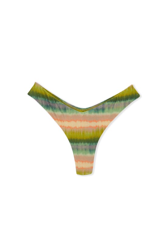 Bas de maillot de bain br&eacute;silien high leg imprim&eacute; paillet&eacute;;${refinementColor}