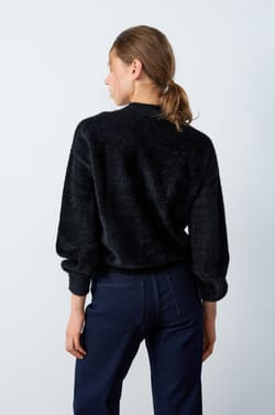 Fleece Button-Up Sweater;${refinementColor}