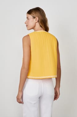 Gilet sans manches brodé;${refinementColor}