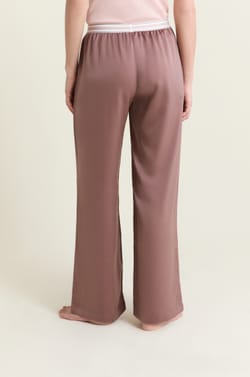 Pantalon de pyjama taille &eacute;lastique "move, smile, sleep;${refinementColor}