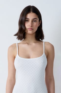 Short Printed Cotton Chemise;${refinementColor}