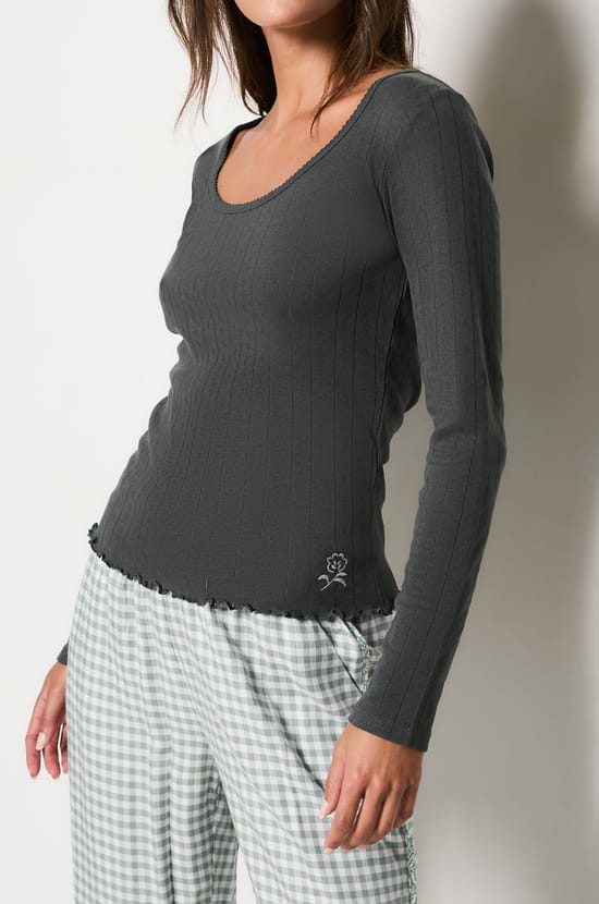 Long-sleeved Pyjama T-shirt;${refinementColor}