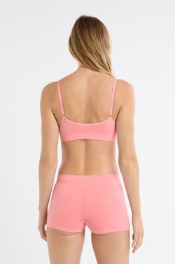 Soutien-gorge brassière sans coutures avec coton;${refinementColor}