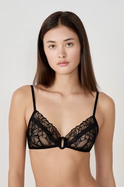 Soutien gorge triangle sans armatures en dentelle;${refinementColor}