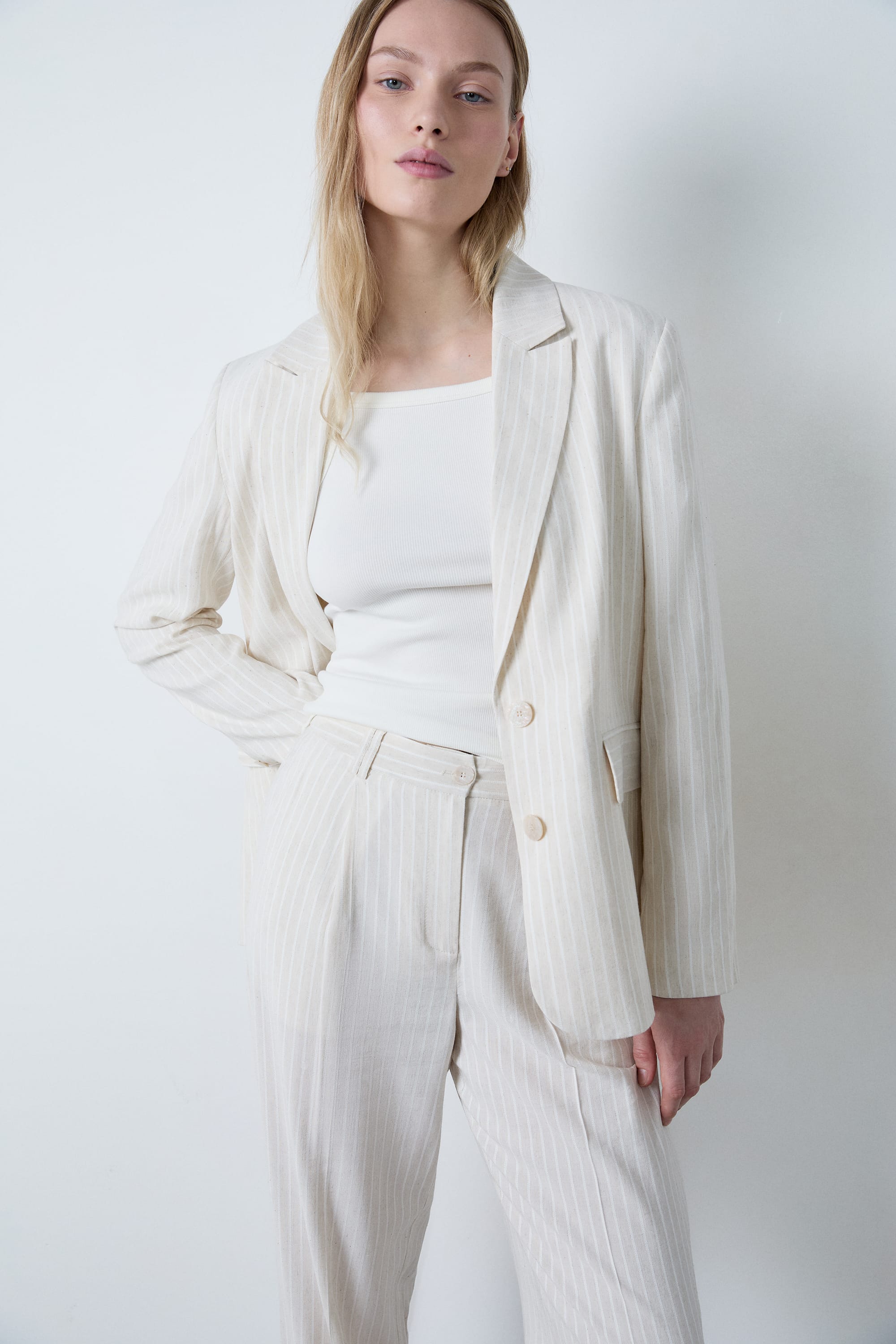 Veste blazer rayé